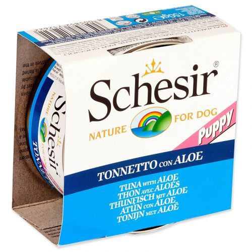 Konzerva SCHESIR Puppy tuňák + aloe
