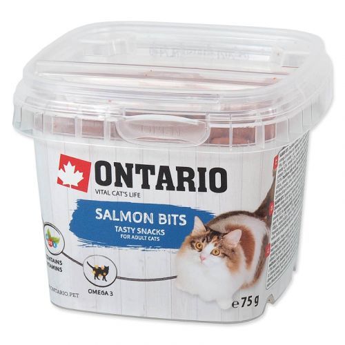Snack ONTARIO Cat Salmon Bits