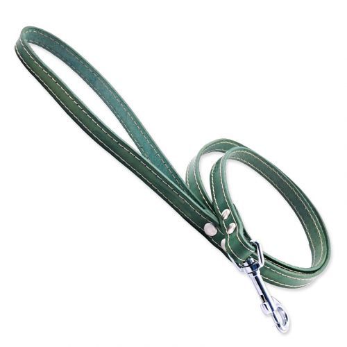 Vodítko TAMER kožené 1,4 / 115 cm zelené