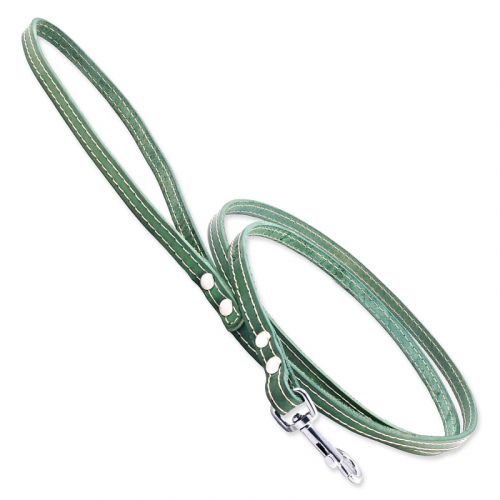 Vodítko TAMER kožené 1,0 / 115 cm zelené