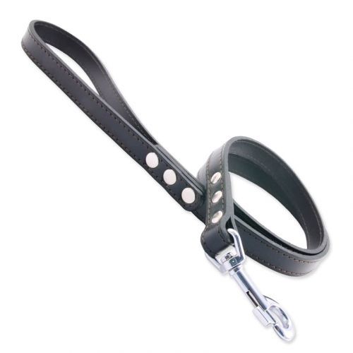 Vodítko TAMER kožené 1,9 / 115 cm černé