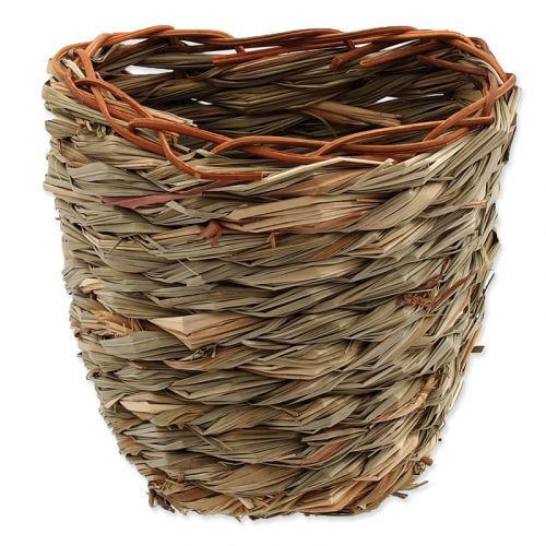 Hnízdo SMALL ANIMALS košík travní pletené 15 x 10 x 15 cm