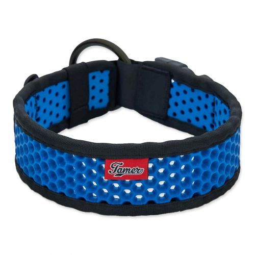 Obojek TAMER Softy - 5,1 x 55-61 cm - černomodrý