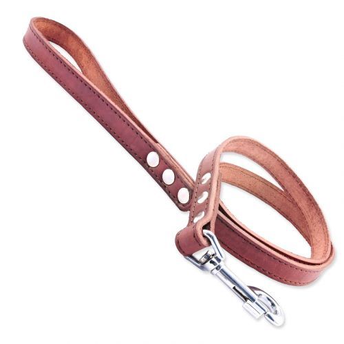 Vodítko TAMER kožené 1,9 / 115 cm hnědé