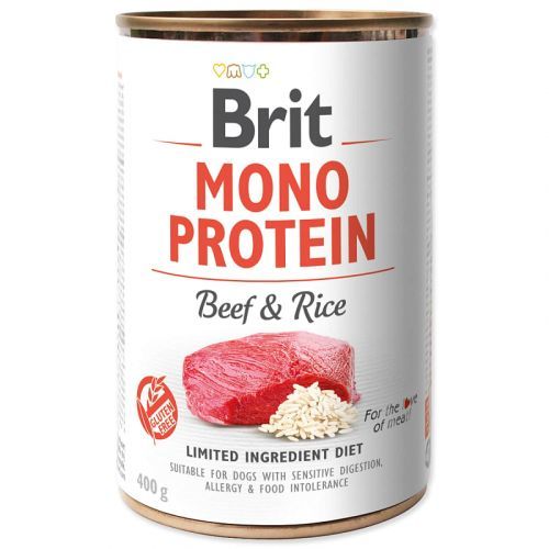 Konzerva BRIT Mono Protein Beef & Brown Rice