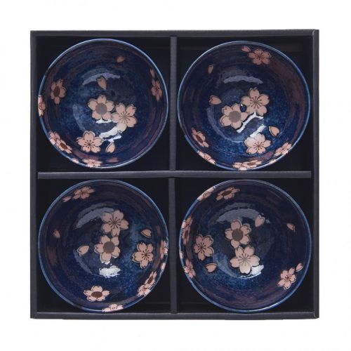 Set misiek Navy & Pink Sakura MIJ 4 ks