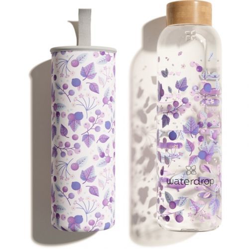 Waterdrop Edition BOOST sklenená fľaša na vodu 600 ml