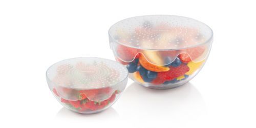 Silikónové pružné veká 4FOOD ø 17 a 23 cm, súprava 2 ks