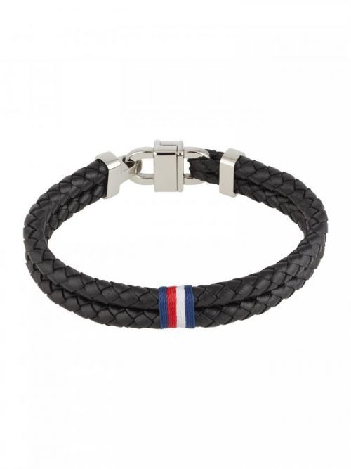 TOMMY HILFIGER Náramok  čierna / biela / námornícka modrá / červená