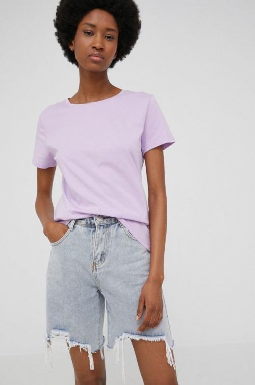 Tričko Answear Lab dámsky, fialová farba,