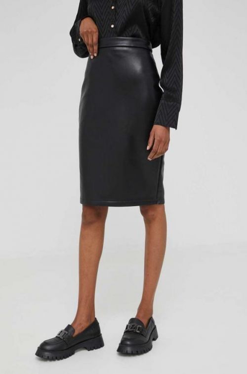 Sukňa Answear Lab čierna farba, mini, puzdrová