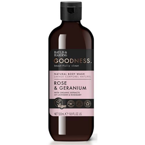 Baylis & Harding Sprchový gél Růže & Muškát Goodness ( Natura l Body Wash) 500 ml