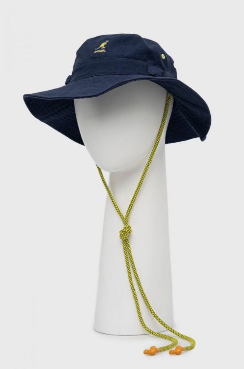 Bavlnený klobúk Kangol tmavomodrá farba, bavlnený