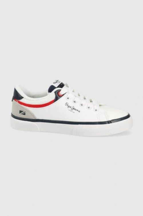 Detské tenisky Pepe Jeans biela farba