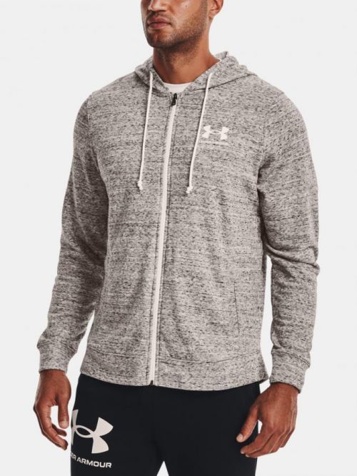 UA Rival Terry LC FZ Mikina Under Armour Biela