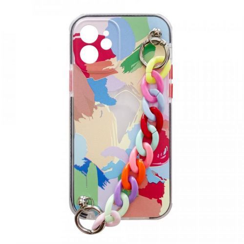 Silikónové puzdro s retiazkou pre Apple iPhone X/iPhone XS - Multifarebná 4 KP14576