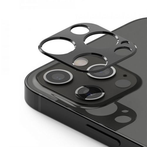 Ringke Camera Styling super odolný chránič zadnej kamery pre Apple iPhone 12 Pro Max - Sivá KP14711