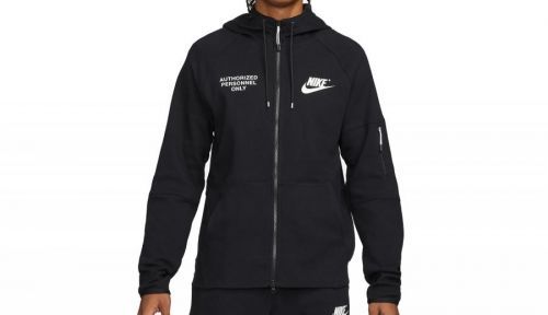 Nike Sportswear Fleece Full-Zip Hoodie čierne DM6548-010