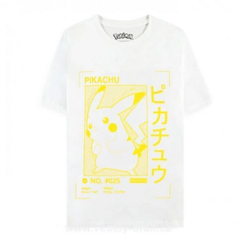 Difuzed Pokémon tričko Pikachu Japanese vel. XL