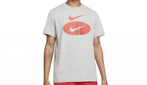 Nike Nsw Swoosh Oval T-Shirt šedé DM6343-063