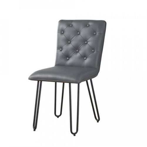 Stolička Ivie - Sivá Koženka