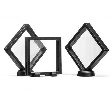 014741 Obojstranné rámčeky na spomienkové predmety 3ks Čierna