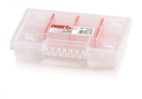Plastový organizér Nort 19,5x15,5x3,5 cm čirý (přepážky)