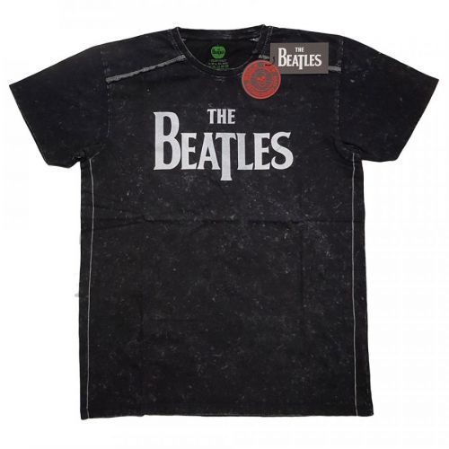 The Beatles tričko Drop T Logo Čierna XXL