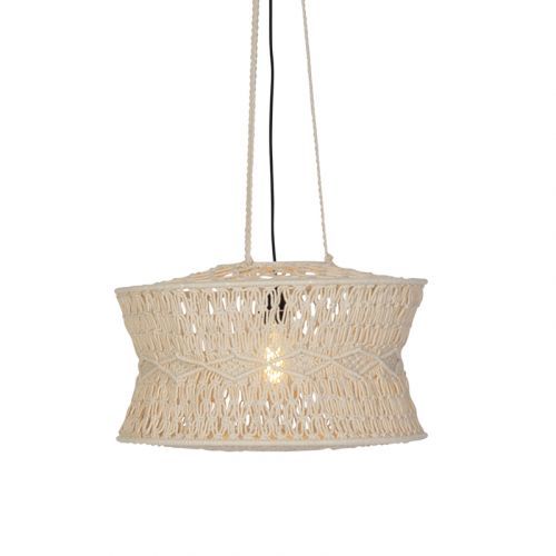 Oosterse hanglamp grijs 50 cm - Leonard