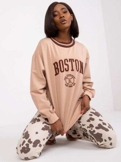 Bluza-FA-BL-7636.46P-beżowy jedna veľkosť