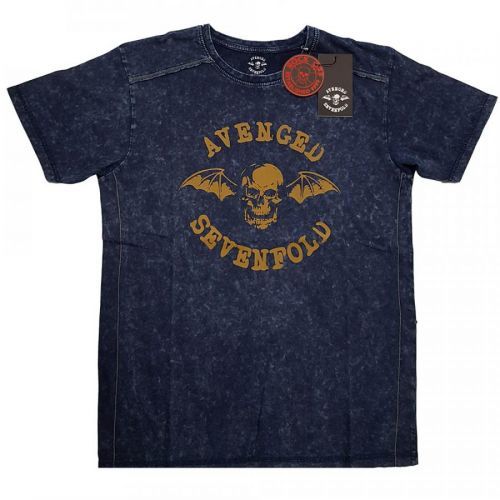 Avenged Sevenfold A7X tričko Logo Modrá XXL