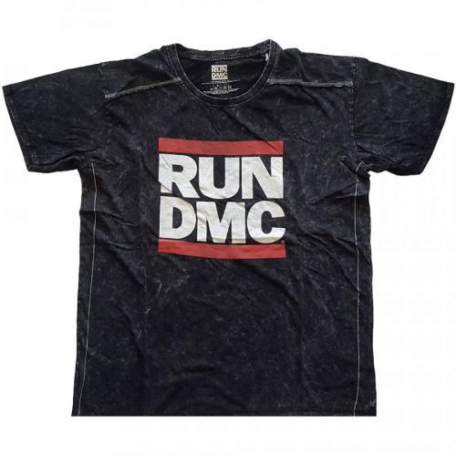 Run-DMC tričko Logo Čierna XXL