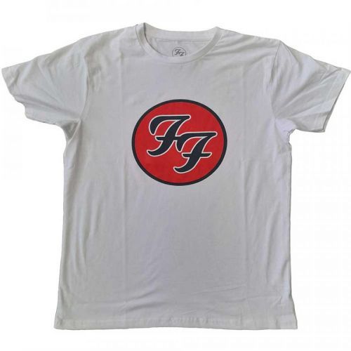 Foo Fighters tričko FF Logo Biela XXL
