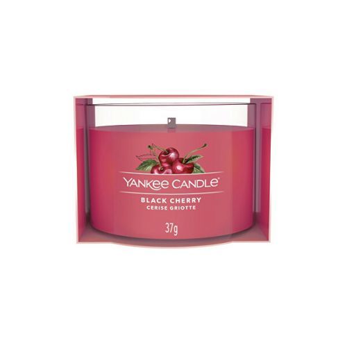 Yankee Candle Votívna sviečka v skle Black Cherry 37 g