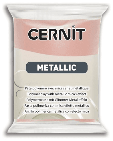 CERNIT METALLIC - Modelovacia hmota s metalickým efektom 870056052 - zlatá ružová 56 g