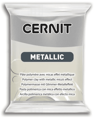 CERNIT METALLIC - Modelovacia hmota s metalickým efektom 870056080 - striebro 56 g