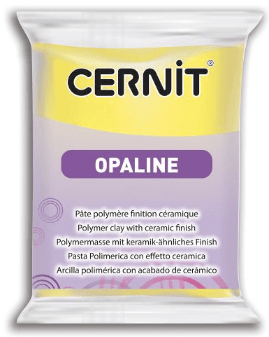 CERNIT OPALINE - Modelovacia hmota so vzhľadom porcelánu 880056717 - žltá 56 g