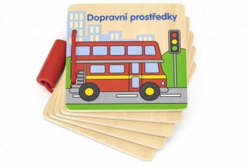 Viga Drevená knižka Dopravné prostriedky