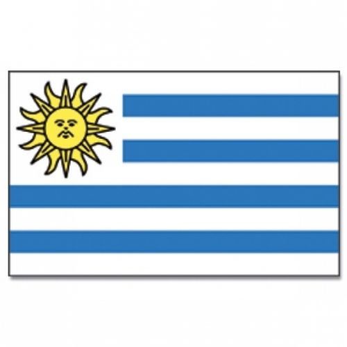 Vlajka Uruguaj 30 x 45 cm na tyčke