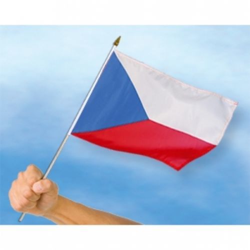 Vlajka Česká republika 30 x 45 cm na tyčke