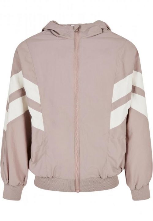 Urban Classics Girls Crinkle Batwing Jacket duskrose/whitesand - 110/116