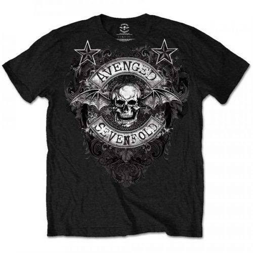 Avenged Sevenfold A7X tričko Stars Flourish Čierna XL