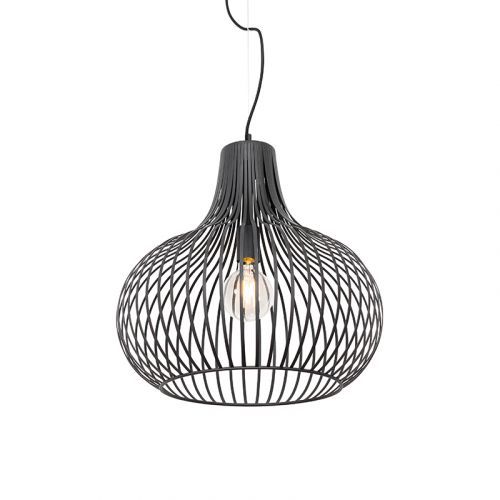Moderne hanglamp zwart 48 cm - Frances