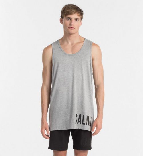 Pánske tielko KM0KM00758 - BEH čierna - Calvin Klein M čierna