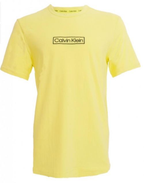 Pánské triko s krátkým rukávem NM2268E ZJB žlutá - Calvin Klein M žltá