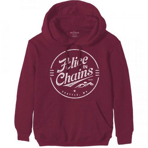 Alice In Chains mikina Circle Emblem Červená XXL