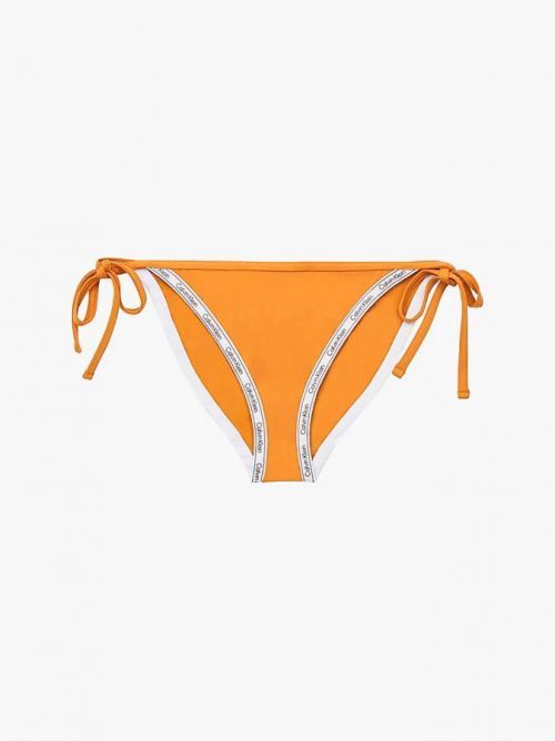 Spodný diel plaviek KW01711 ZEG oranžové - Calvin Klein S oranžová a biela