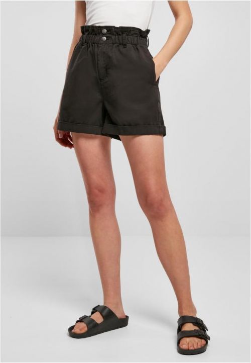 Urban Classics Ladies Paperbag Shorts black - 26