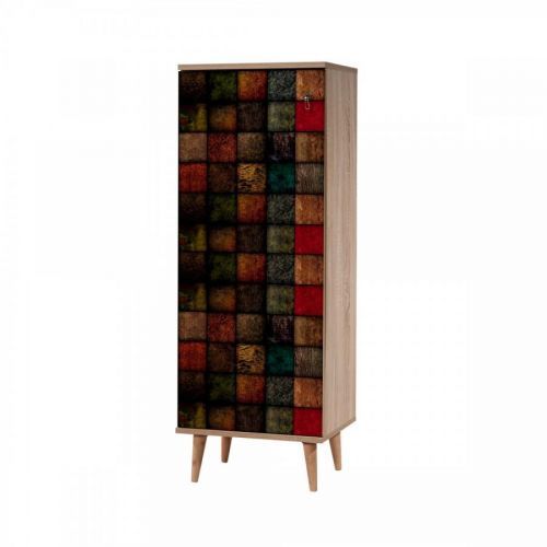Botník Filinta Colors 50×135 cm dub sonoma/vícebarevný