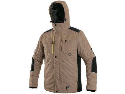 Bunda CXS BALTIMORE, pánska, béžovo - čierna, veľ. 3XL